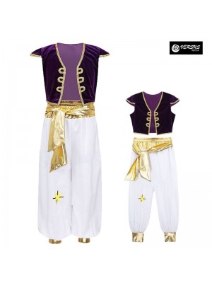 Aladino Vestito Carnevale Costume Travestimento Bambino Uomo ALAD009